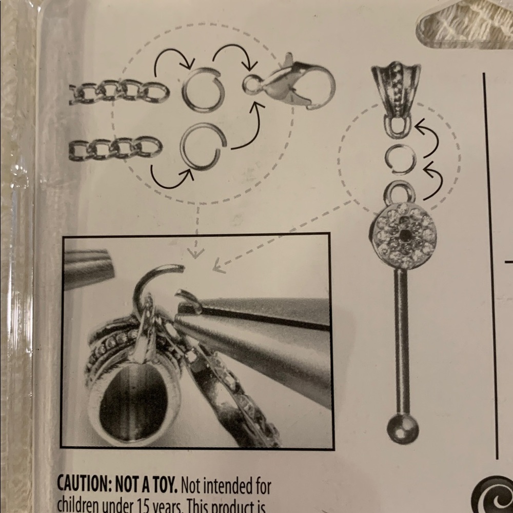 Cousin 18 Piece necklace kit Chain Charm Collection Kit NEW - Picture 6 of 10